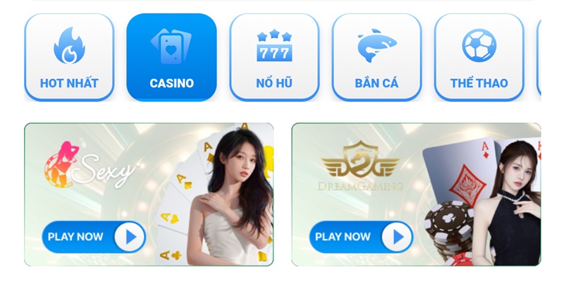 Bạn có thể giải trí trong các sảnh casino uy tín của RR88